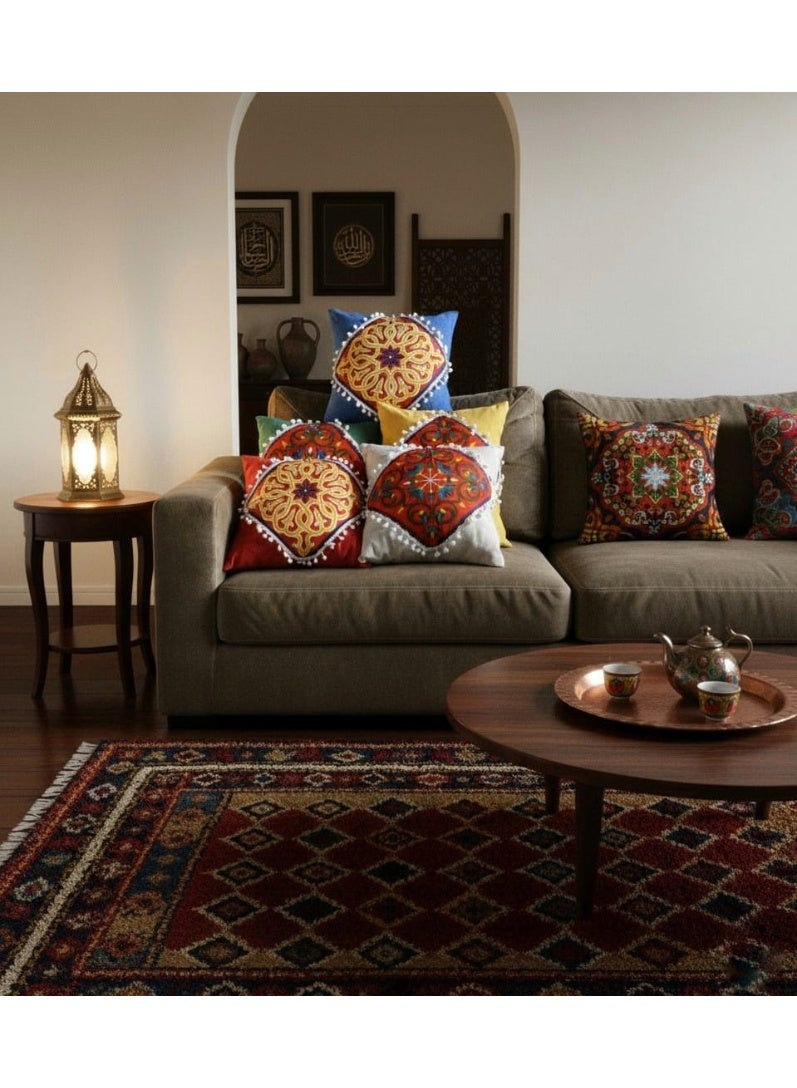 Classic tent style cushion 40 x 40 cm heavy duck fabric decorative throw pillow for sofa chair living room entereh arabic modern decor - Image 2